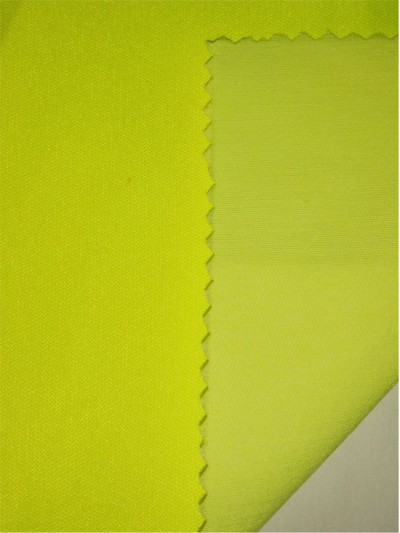 XX-FSSY/YULG  CVC 60/40 hi-vis poly cotton interweave fabric 15D*12S  245GSM 正面照